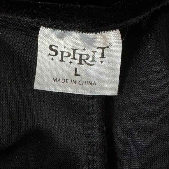 Spirit Halloween Velour Flare Wide Leg Witch Jumpsuit Costume Women's Size Large - Picture 3 of 8